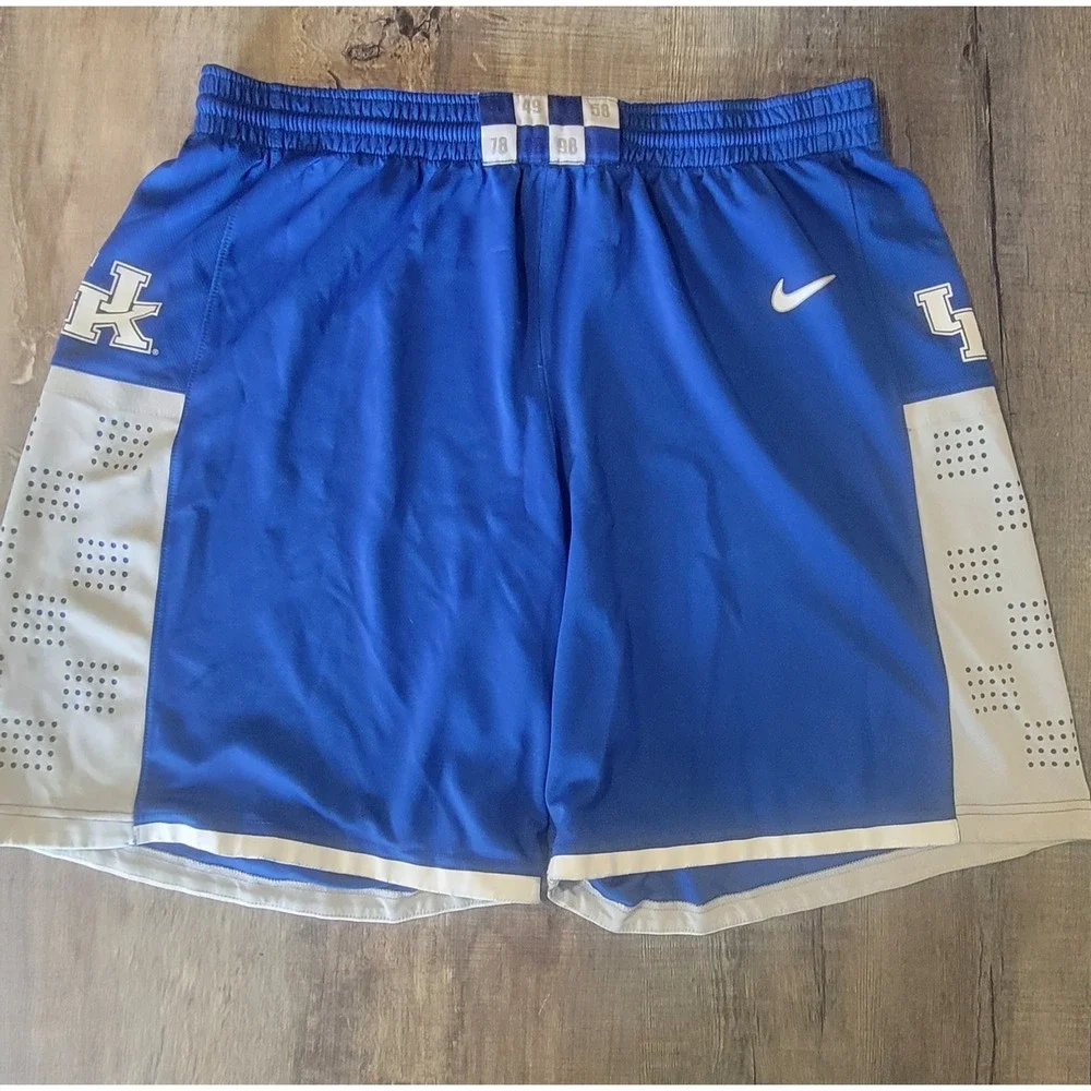 UK Kentucky Wildcats Nike Dri-Fit Authentic Mesh Basketball Shorts Men's XL NCAA